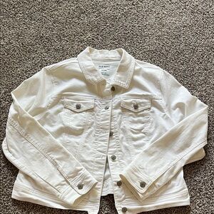 Old Navy Classic White Jean Jacket